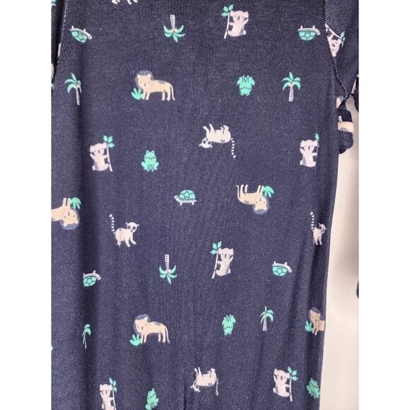 CARTER'S LITTLE BABY SLEEP & PLAY GOWN /BODYSUIT HAT SOCKS NAVY BLUE SIZE 3M - Picture 9 of 11
